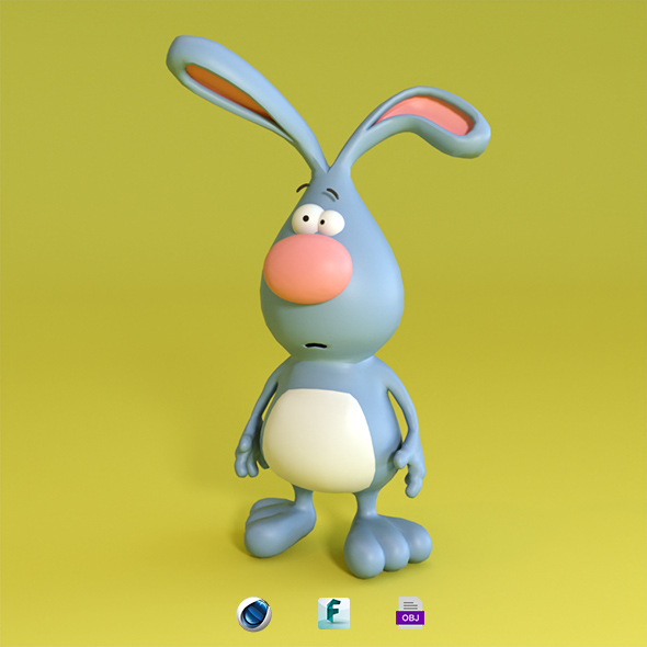 Cartoon Rabbit 3D - 3Docean 27731707
