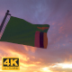 Zambia Flag on a Flagpole V3 - 4K - VideoHive Item for Sale