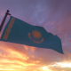 Kazakhstan Flag on a Flagpole V3 - VideoHive Item for Sale