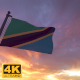 Tanzania Flag on a Flagpole V3 - 4K - VideoHive Item for Sale