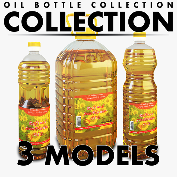 Oil Bottle Collection - 3Docean 27733954