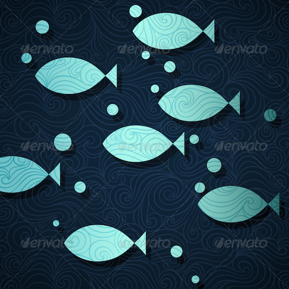 Fish Banner - Animals Characters
