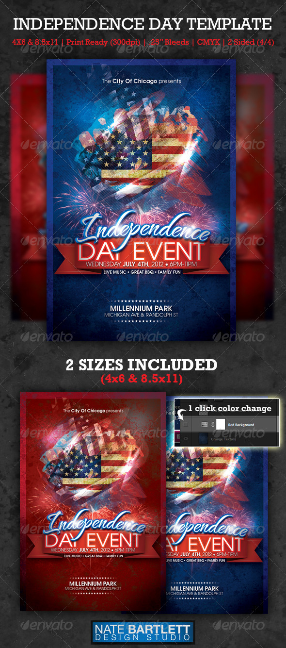 Independence Day Template - Clubs & Parties Events