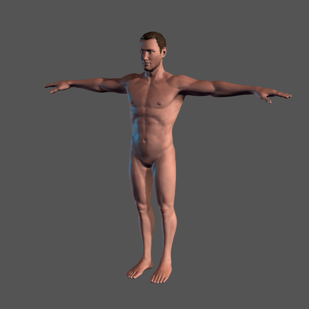 9 Old Model Nude Porn - Animated Naked Man-Rigged 3d game character Low-poly 3D model by Igor1994