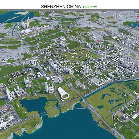 Shenzhen City China - 3Docean 27747987