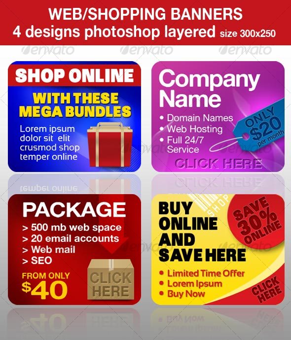 Web/Shopping Banners, Advertisements - Miscellaneous Web Elements