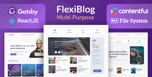 FlexiBlog - React - ThemeForest 27538998