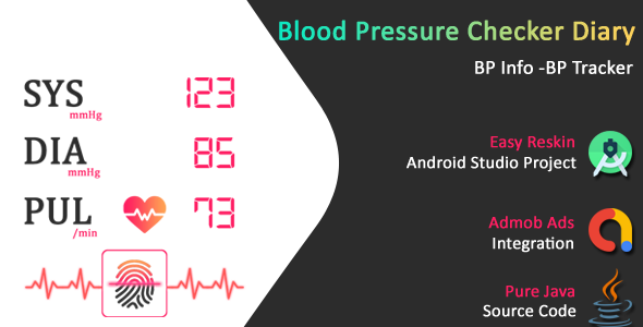Blood Pressure Checker Diary - BP Info -BP Tracker