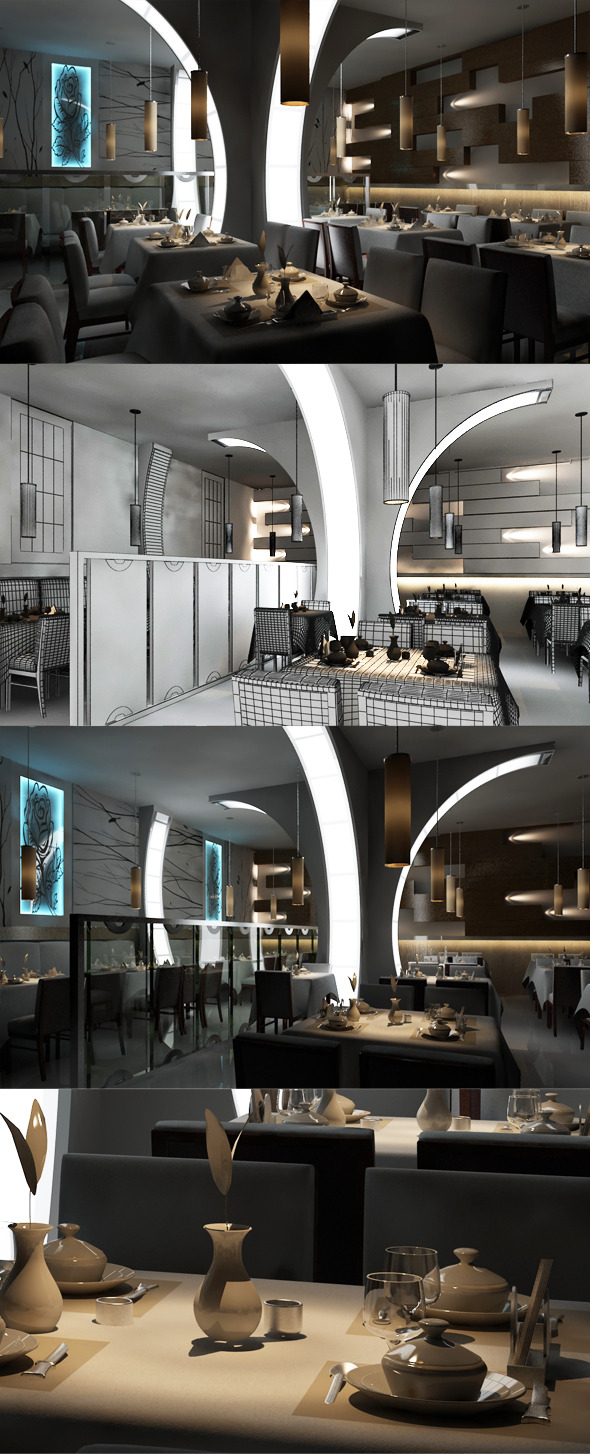 Restaurant_3d_interior_design_8080_104 - 3Docean 2584044