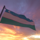 Uzbekistan Flag on a Flagpole V3 - VideoHive Item for Sale