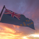 Tuvalu Flag on a Flagpole V3 - VideoHive Item for Sale