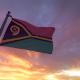 Vanuatu Flag on a Flagpole V3 - VideoHive Item for Sale