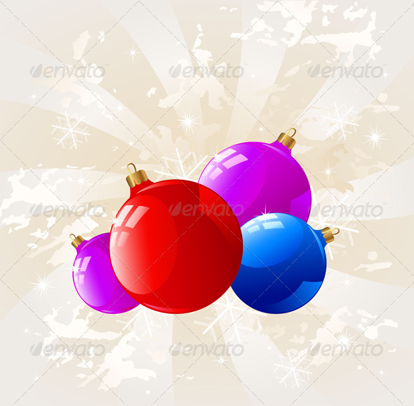 Background with Christmas Decorations - Christmas Seasons/Holidays