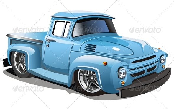 Cartoon Hotrod - Man-made Objects Objects