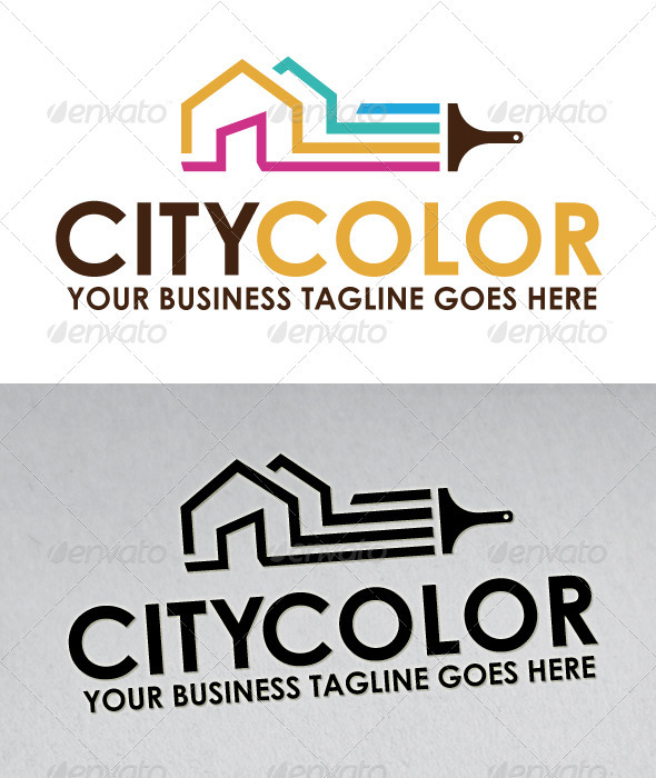 City Color Logo - Buildings Logo Templates