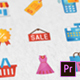 Shopping and Commerce Modern Flat Animated Icons - Mogrt - VideoHive Item for Sale