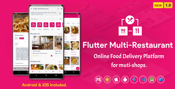 Flutter Multi-Restaurant ( FoodPanda Clone - Online Food Delivery System For iOS and Android ) 1.0