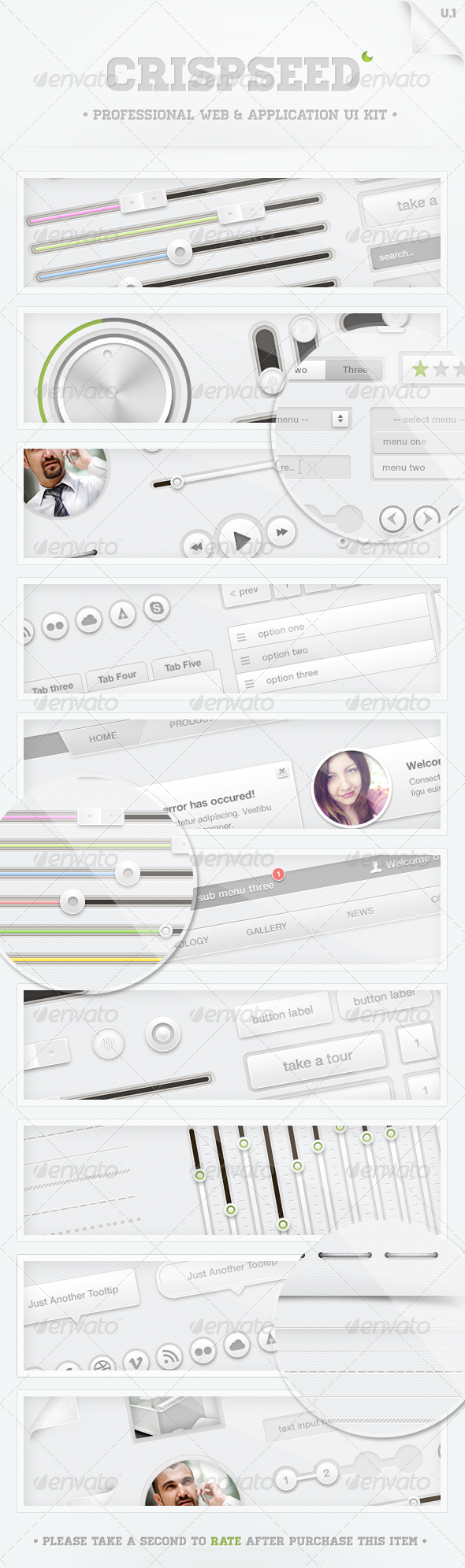 Crispseed - User Interfaces Web Elements