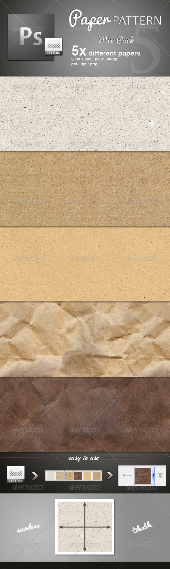Paper Pattern MIX - Miscellaneous Textures / Fills / Patterns