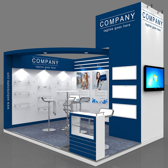 Exhibition Booth 3D - 3Docean 27799479