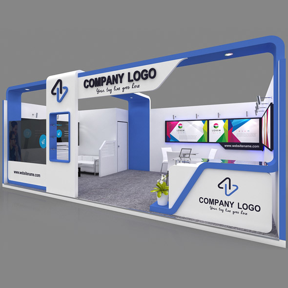 Exhibition Booth 3D - 3Docean 27799481