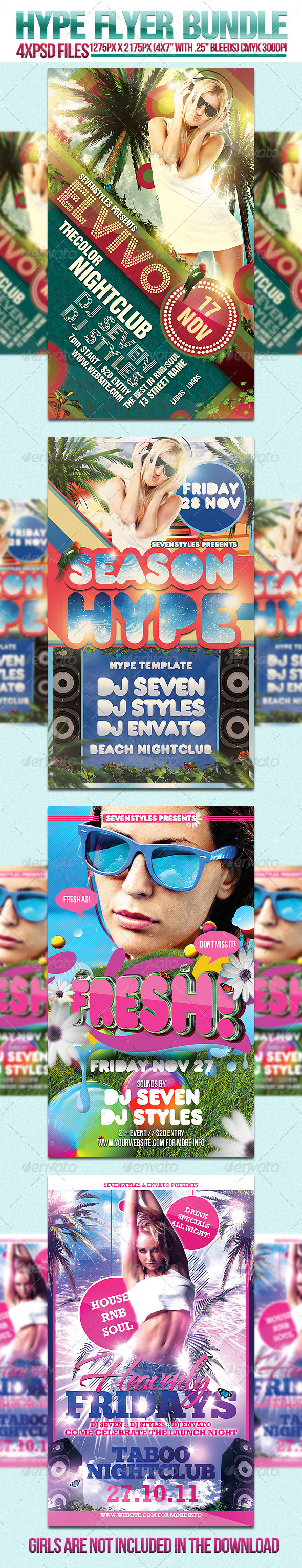 Hype Flyer Bundle - Clubs & Parties Events