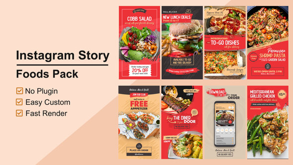 Food Instagram Stories - VideoHive 27802574