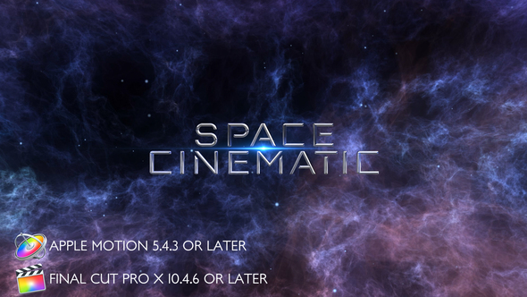 Space Cinematic Titles - Apple Motion
