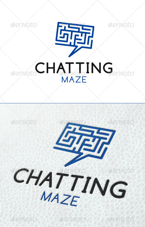 Chatting Maze Logo Template - Symbols Logo Templates