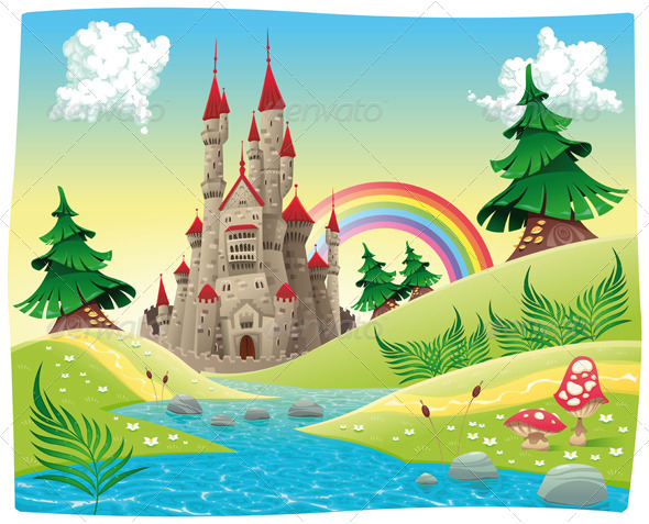 Panorama with castle. - Landscapes Nature