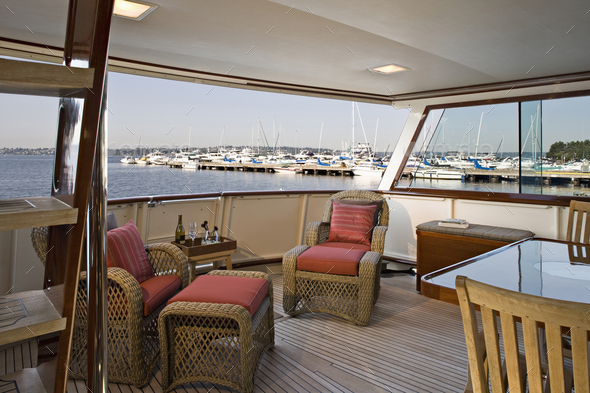 53898,Armchairs in lounge area of yacht