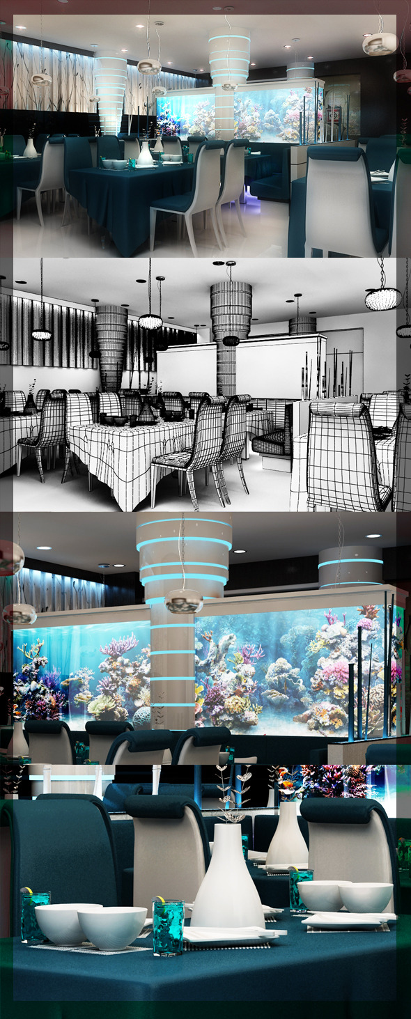 Restaurant_3d_interior_design_8080_105 - 3Docean 2588155