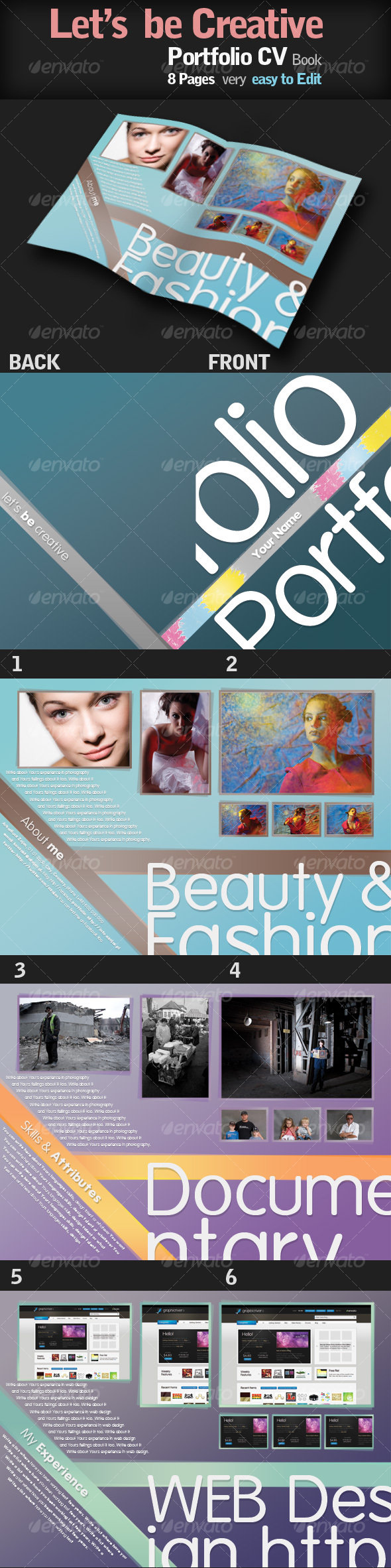 Portfolio CV Book with style - Portfolio Brochures