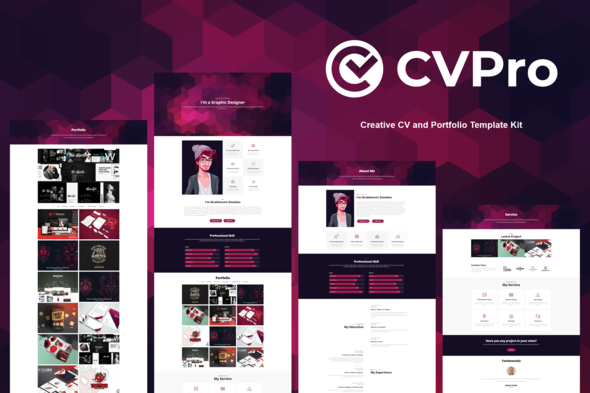 CVPro - Creative - ThemeForest 27759347
