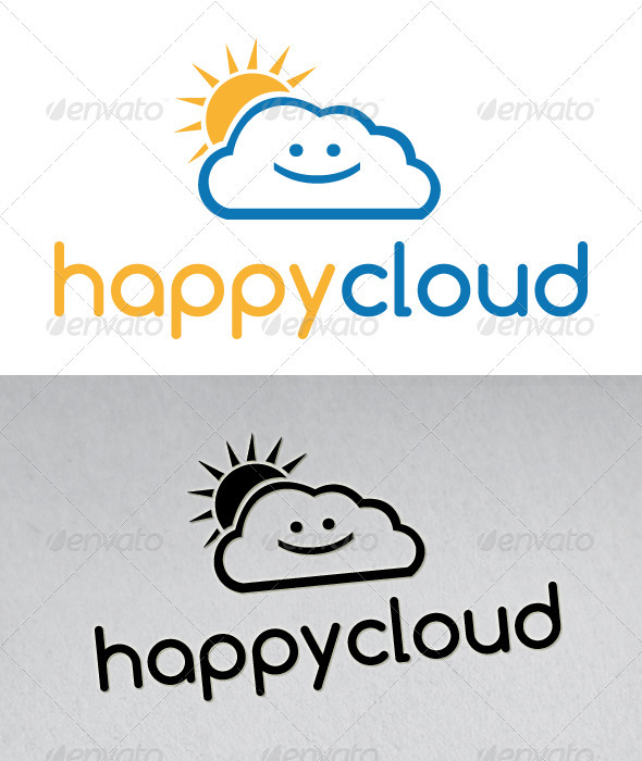 Happy Cloud Logo - Nature Logo Templates