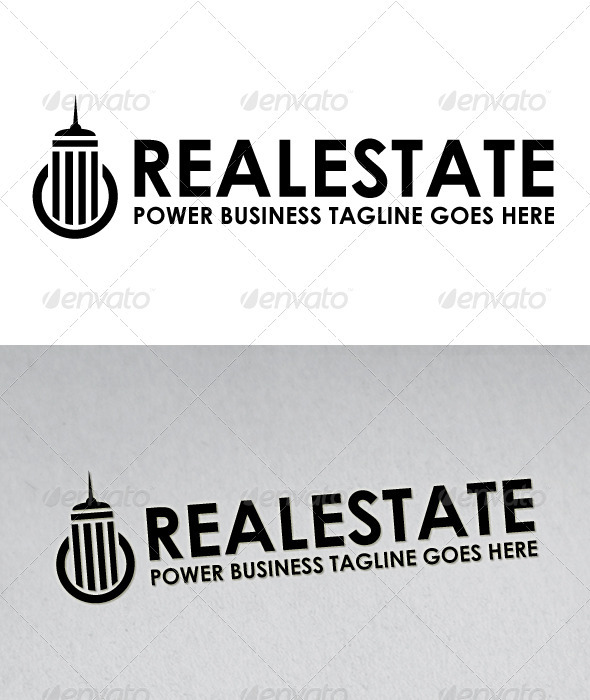 Power Real Estate Logo - Buildings Logo Templates