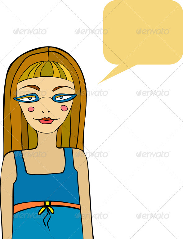 Girl Glasses - People Characters