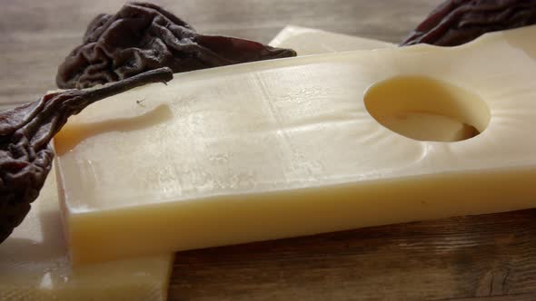 Tasty Swiss Emmental cheese