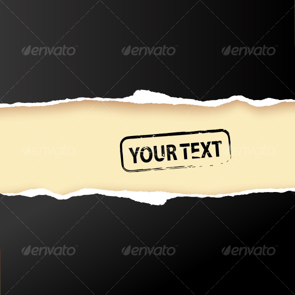 Black fragmentary pape