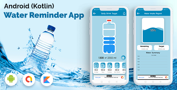 Android (kotlin) Drink Water Reminder App