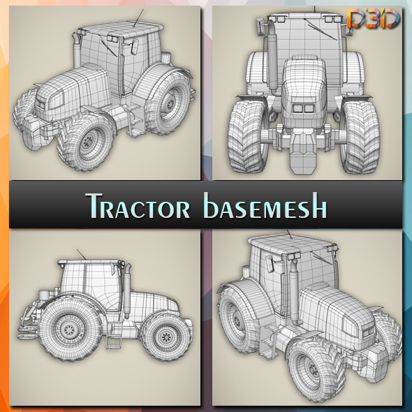 Tractor basemesh - 3Docean 27834497
