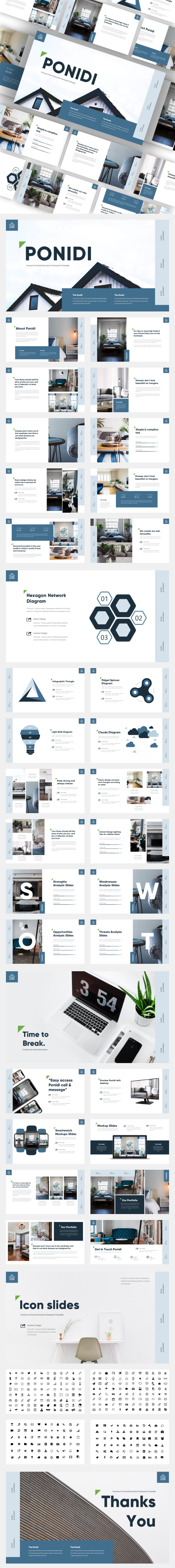 Ponidi - Furniture & Home Decoration Powerpoint Template