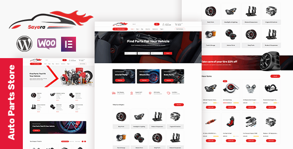 Sayara –  Auto Parts Store WordPress Theme