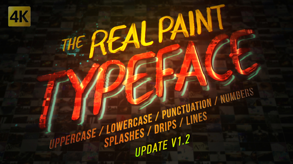 Real Paint Typeface - VideoHive 19688638