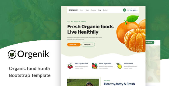 Orgenik - Organic - ThemeForest 27278629