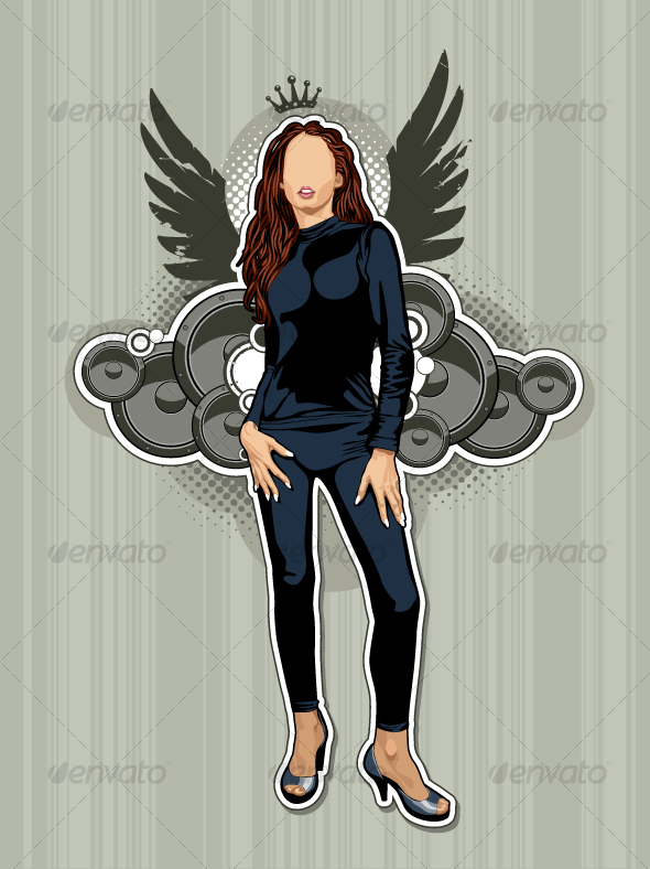 Thin sexy girl - People Characters
