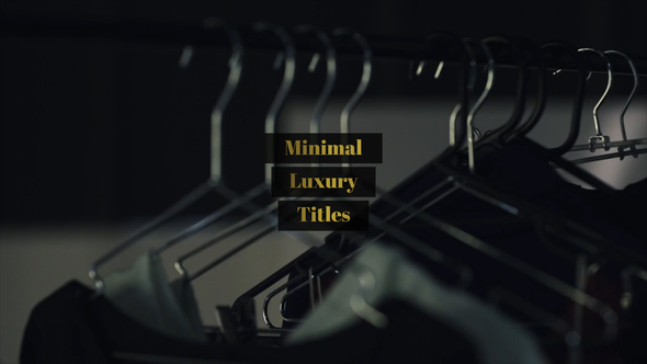 Minimal Luxury Titles - VideoHive 25310824