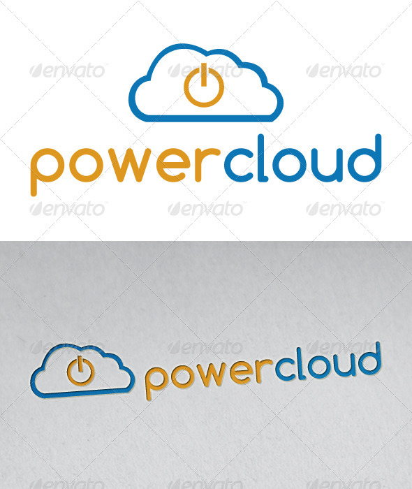 Power Cloud Logo - Objects Logo Templates