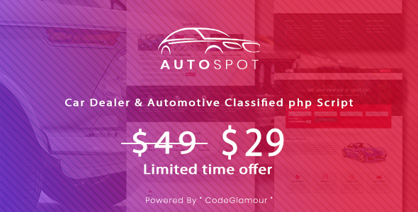 Autospot – Classified Ads Script for Automobile & Vehicles