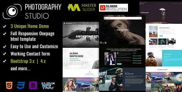 Responsive One Page - ThemeForest 18403980